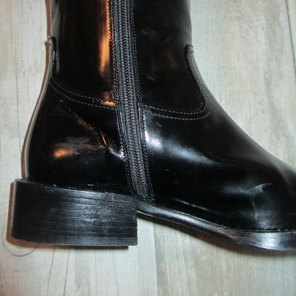 Luciano Padovan: Black Patent Boots, EU 36/US 6 - Picture 7 of 8
